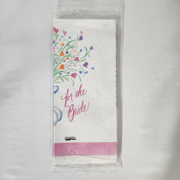 Vintage Paper Art Extra Large Table Cover For The Bride 54x102" Paper Tablecloth - Picture 2 of 4